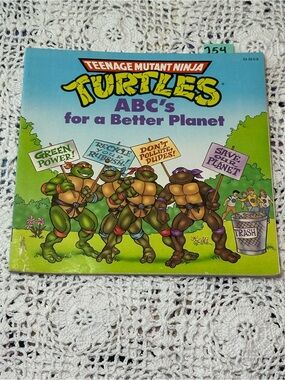 Retro/Vintage 1991 Teenage Mutant Ninja Turtles ABC's for a Better Planet